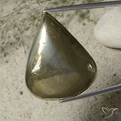 Pirite di pera da 40,79 ct, 28,9 x 23,8 mm dalla Russia, Photo A