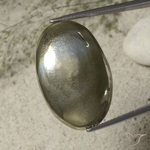 Pirite ovale da 36,23 ct, 28,6 x 18,6 mm dalla Russia, Photo A