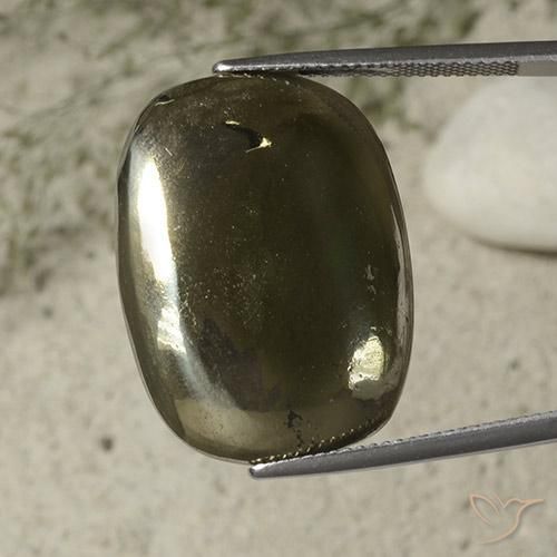 Pirite a cuscino da 33,29 ct, 26,3 x 19,5 mm dalla Russia, Photo A