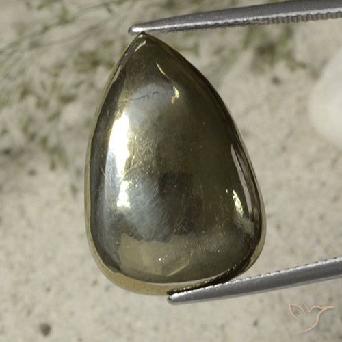 Pirite di pera da 27,13 ct, 23,3 x 15,8 mm dalla Russia, Photo A