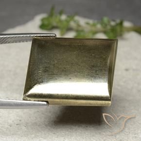 Pyrite Gemstone in 20.5 x 18.4 mm Size for Sale, Pyrite Stone in Gold Color