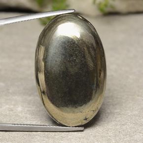 60.4ct Oval Cabochon Gold Pyrite Gem for sale 60.4ct Oval Cabochon Gold Pyrite Gem (ID: 488998)