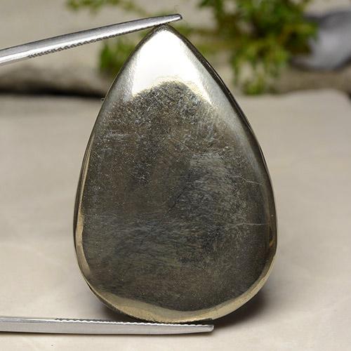59.1ct Pear Cabochon Gold Pyrite for sale thumb image of 59.1ct Pear Cabochon Gold Pyrite (ID: 489001)