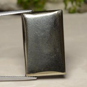 Golden Pyrite Gem - 28ct Baguette Cabochon (ID: 489002)