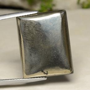 Golden Pyrite Gem - 27.1ct Baguette Cabochon (ID: 489005)