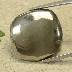 29.69 ct Yellow Pyrite Gemstone, Pyrite Gem in Cushion Cabochon Shape for Sale.
