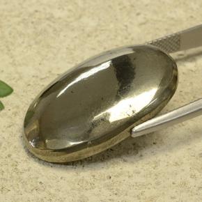 Pyrite Gemstone in 27.6 x 18.3 mm Size for Sale, Pyrite Stone in Gold Color