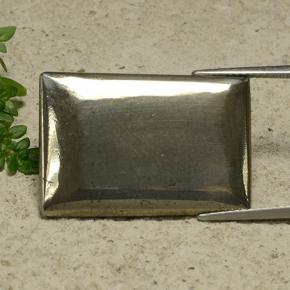 25.20 ct Yellow Pyrite Stone, Natural Pyrite in Baguette Cabochon Shape for Sale