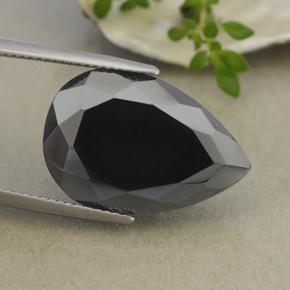 Черный Пирит Камень - 23ct Фасетная Груша (ID: 492092)
