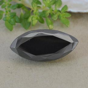 17.1ct Marquise Facet Dark Gray Metallic Pyrite Gem for sale 17.1ct Marquise Facet Dark Gray Metallic Pyrite Gem (ID: 492101)