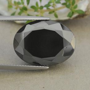 28.6ct Oval Facet Dark Gray Metallic Pyrite Gem for sale 28.6ct Oval Facet Dark Gray Metallic Pyrite Gem (ID: 492432)