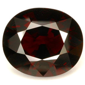 46.71 ct Red Pyrope Garnet Gemstone, Pyrope Garnet Gem in Oval Facet Shape for Sale.