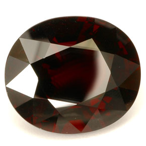 46.71 ct Red Pyrope Garnet Stone, Natural Pyrope Garnet in Oval Facet Shape for Sale