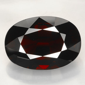 42.20 ct Red Pyrope Garnet Gemstone, Pyrope Garnet Gem in Oval Facet Shape for Sale.