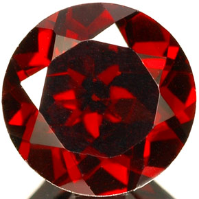 2.10 ct Red Pyrope Garnet Gemstone, Pyrope Garnet Gem in Round Facet Shape for Sale.