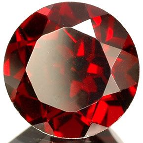 2.10 ct Red Pyrope Garnet Stone, Natural Pyrope Garnet in Round Facet Shape for Sale