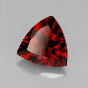 1.83 ct Red Pyrope Garnet Stone, Natural Pyrope Garnet in Trillion Facet Shape for Sale