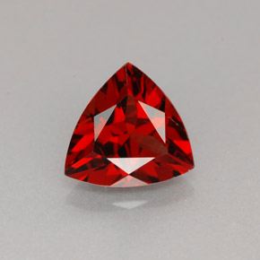 1.68 ct Red Pyrope Garnet Gemstone, Pyrope Garnet Gem in Trillion Facet Shape for Sale.