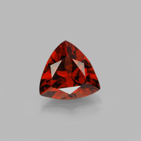 1.94 ct Red Pyrope Garnet Gemstone, Pyrope Garnet Gem in Trillion Facet Shape for Sale.