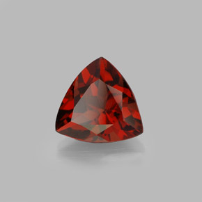 1.94 ct Red Pyrope Garnet Stone, Natural Pyrope Garnet in Trillion Facet Shape for Sale