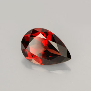 2.23 ct Red Pyrope Garnet Stone, Natural Pyrope Garnet in Pear Facet Shape for Sale