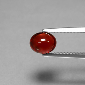 1.70 ct Red Pyrope Garnet Gemstone, Pyrope Garnet Gem in Oval Cabochon Shape for Sale.