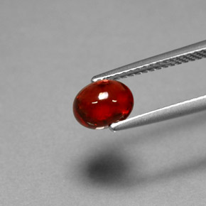 1.70 ct Red Pyrope Garnet Stone, Natural Pyrope Garnet in Oval Cabochon Shape for Sale
