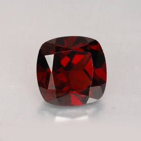 2.83 ct Red Pyrope Garnet Gemstone, Pyrope Garnet Gem in Cushion-Cut Shape for Sale.