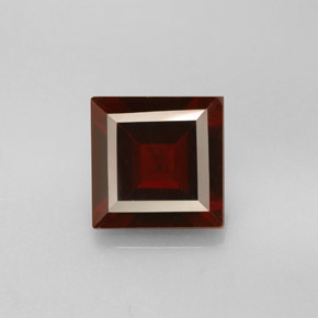 2.57 ct Red Pyrope Garnet Gemstone, Pyrope Garnet Gem in Square Facet Shape for Sale.