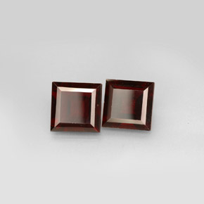 5.93 ct Red Pyrope Garnet Stone, Natural Pyrope Garnet in Square Facet Shape for Sale