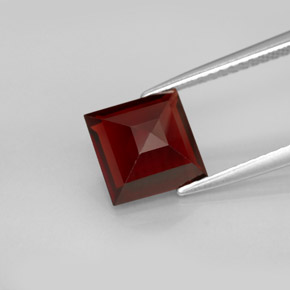 Pyrope Garnet Gemstone in 8 x 8 mm (calibrated) Size for Sale, Pyrope Garnet Stone in Deep Red Color