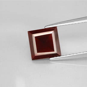 2.31 ct Red Pyrope Garnet Gemstone, Pyrope Garnet Gem in Square Facet Shape for Sale.