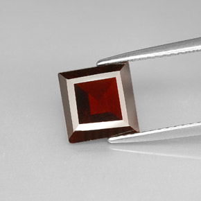 2.30 ct Red Pyrope Garnet Gemstone, Pyrope Garnet Gem in Square Facet Shape for Sale.