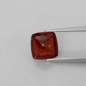 2.70 ct Red Pyrope Garnet Gemstone, Pyrope Garnet Gem in Square Cabochon Shape for Sale.