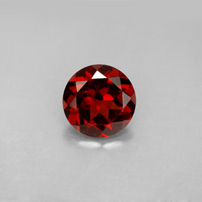 2.12 ct Red Pyrope Garnet Gemstone, Pyrope Garnet Gem in Round Facet Shape for Sale.