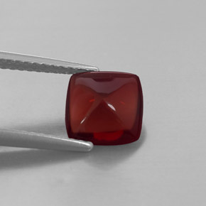 1.92 ct Red Pyrope Garnet Gemstone, Pyrope Garnet Gem in Cushion Cabochon Shape for Sale.