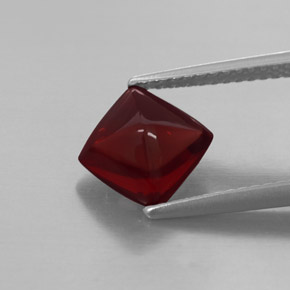 Pyrope Garnet Gemstone in 7.4 x 7.3 mm Size for Sale, Pyrope Garnet Stone in Red Color