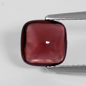 2.02 ct Red Pyrope Garnet Gemstone, Pyrope Garnet Gem in Cushion Cabochon Shape for Sale.