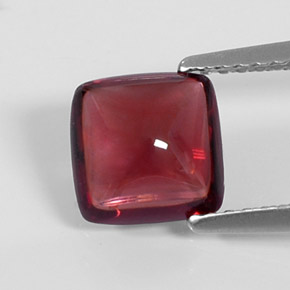 1.99 ct Red Pyrope Garnet Gemstone, Pyrope Garnet Gem in Cushion Cabochon Shape for Sale.