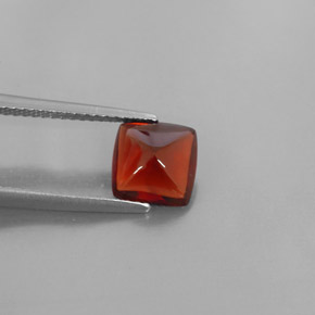 2.08 ct Red Pyrope Garnet Gemstone, Pyrope Garnet Gem in Cushion Cabochon Shape for Sale.