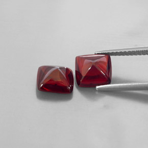 Pyrope Garnet Gemstone in 7.6 x 7.6 mm Size for Sale, Pyrope Garnet Stone in Red Color