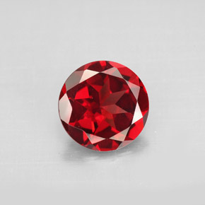 2.82 ct Red Pyrope Garnet Gemstone, Pyrope Garnet Gem in Round Facet Shape for Sale.