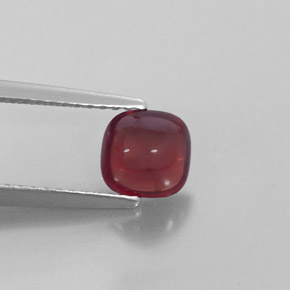 1.16 ct Red Pyrope Garnet Gemstone, Pyrope Garnet Gem in Cushion Cabochon Shape for Sale.