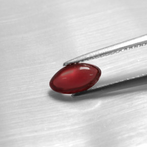 1.20 ct Red Pyrope Garnet Stone, Natural Pyrope Garnet in Marquise Cabochon Shape for Sale