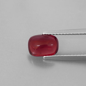 1.79 ct Red Pyrope Garnet Gemstone, Pyrope Garnet Gem in Cushion Cabochon Shape for Sale.