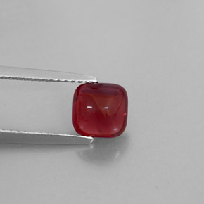 1.98 ct Red Pyrope Garnet Gemstone, Pyrope Garnet Gem in Cushion Cabochon Shape for Sale.