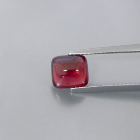 2.39 ct Red Pyrope Garnet Gemstone, Pyrope Garnet Gem in Cushion Cabochon Shape for Sale.