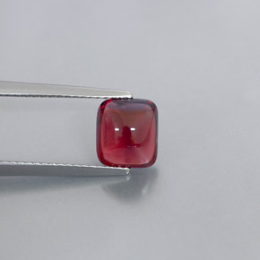 2.39 ct Red Pyrope Garnet Stone, Natural Pyrope Garnet in Cushion Cabochon Shape for Sale
