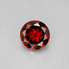 2.93 ct Red Pyrope Garnet Gemstone, Pyrope Garnet Gem in Round Facet Shape for Sale.