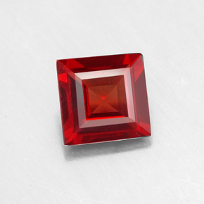 1.03 ct Red Pyrope Garnet Gemstone, Pyrope Garnet Gem in Square Facet Shape for Sale.